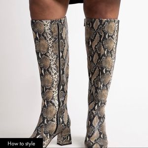 ELOQUII boots - faux snakeskin